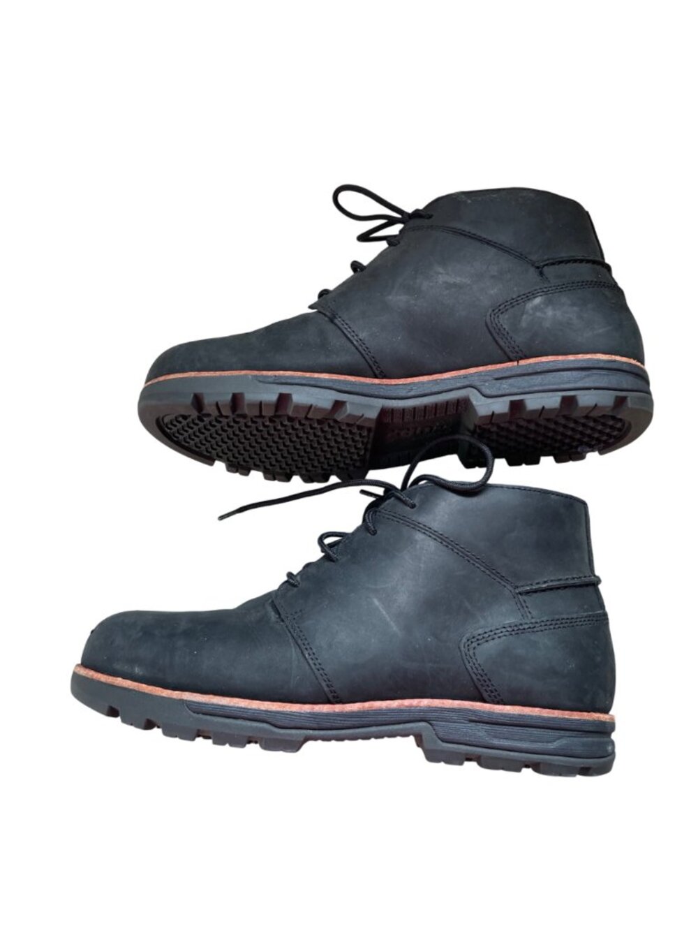 Worx Black Oil Proof Slip Resistant Work Boots Men's 9.5 2 Double Extra Wide - Picture 8 of 12